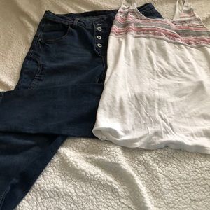 Jeans and tank